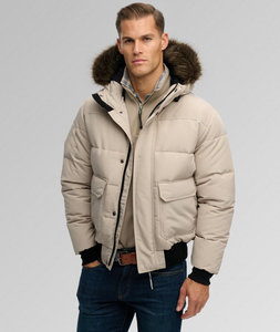 Wholesale <b>Men</b>’s Puffer <b>Jacket</b> For Winter Custom Casual Outdoor Wear For <b>Men's</b> Windproof Zipper Closure Side Pockets <b>Men's</b> Coat - Product Image 1