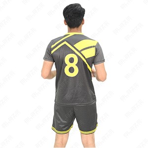 Blaze Sportswear Men's Soccer Jersey <b>Set</b> V-Neck Short Sleeve Moisture Wicking Polyester Uniform Geometric Print Number 8 - Product Image 6