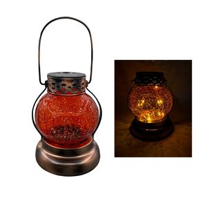 Elegante linterna de Metal con decoración, FAROL DE Metal decorativo a prueba de viento, colorida, de vidrio, estilo tradicional, personalizado - Product Image 2