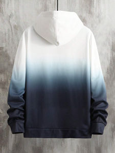 Sweat à capuche zippé pour homme, style tie-dye et ombré, tendance streetwear, sans tee-shirt, vente chaude - Product Image 4