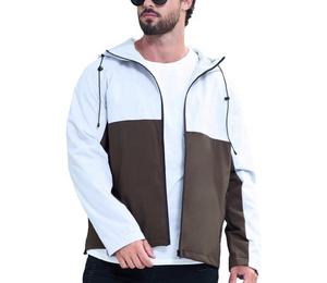 <b>Men's</b> Lightweight Polyester <b>Jacket</b> Customized Logo Windproof Waterproof Stylish Windbreaker Stand Collar Casual Zipper Closure - Product Image 2