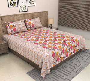 Ensemble de literie en coton imprimé pour l'exportation en gros, respirant toutes saisons, drap et taie d'oreiller pour usage domestique toute saison - Product Image 1