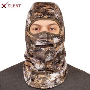 Vente en gros Cagoule intégrale d'extérieur avec logo brodé pour le sport, la chasse et la pêche Couvre-chef avec écharpe de camouflage - Product Image 3