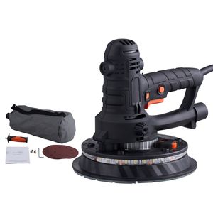 Lijadora Eléctrica para Paneles de Yeso de 800W con 12 Discos de Lijado, Velocidad Variable de 1200-2300 RPM, Aspiración Automática de Polvo para Lijado de Paredes - Product Image 4