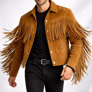 Luxury Style High Street Men's Goat <b>Suede</b> Leather <b>Jacket</b> Customizable Colors & Sizes Waterproof Windproof Winter - Product Image 6