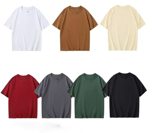 Camisetas Casuales Transpirables de Manga Corta, Color Sólido, 200GSM, CVC, con Logotipo Personalizado Bordado, Precio de Fábrica en Bangladesh, OEM - Product Image 1