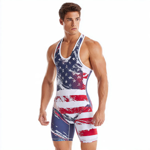 High Quality Wrestling Sublimation <b>Singlets</b> Latest Wrestling Wear Tops Body Wear Bodysuit <b>Men's</b> Wrestling <b>Singlet</b> <b>Mens</b> - Product Image 6