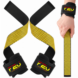 สายรัดยกน้ำหนัก FIT2U WEARS น้ำหนักเบา ปรับได้ กันลื่น ทำจากผ้าฝ้าย สำหรับออกกำลังกาย ดึงน้ำหนัก ยกเดดลิฟท์ เพาะกาย เสริมสร้างความแข็งแรง - Product Image 1