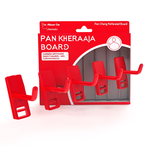Pan Cheng Perforated Board <b>Hooks</b> ABS <b>Plastic</b> Small Single <b>Hook</b> 5 Pack Display Rack <b>Hooks</b> - Product Image 2