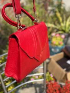 Sac fourre-tout messager pour femme, style bohème, fait main, en cuir pleine fleur véritable, motifs animaliers purs, fermeture éclair, durable, collection Printemps - Product Image 4