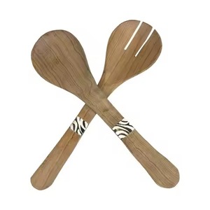 Luxury Wooden Salad Serving Set <b>Spoon</b> Fork for Contemporary Home Dining and <b>Table</b> Decoration - Product Image 4