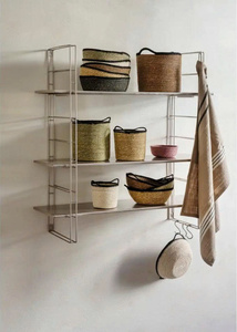 Panier de rangement ovale tressé à la main en jonc de mer, design empilable, écologique, organisateur de maison, fournisseur en gros - Product Image 3