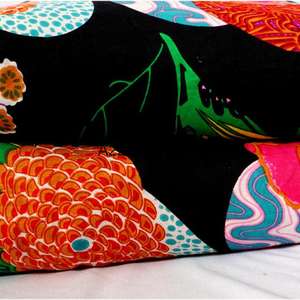 Tissu en coton 100% doux, écologique, respirant et à séchage rapide, imprimé à la main en Inde avec un motif floral pour femmes et filles, tissu d'été - Product Image 2