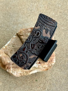 Pince à cheveux en cuir taillé Western Cowgirl pince à cheveux pince à cheveux cuir de vachette taillé pince à cheveux accessoires pour cheveux - Product Image 2