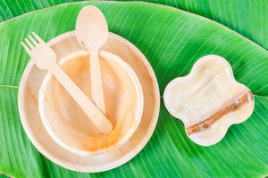 Vaisselle en feuilles de palmier naturelles, assiettes et bols jetables, solution durable pour la restauration, approvisionnement en gros, Vietnam - Product Image 4