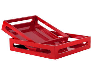 Bandeja de Servir Moderna de Aluminio Dorado, Diseño Ondulado, Color y Logotipo Personalizables, para Hogar, Restaurante y Hotel - Product Image 3