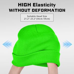 Gorro de Invierno de Acrílico Personalizado de Calidad con Logotipo Jacquard, Diseño de Doble Capa Tejida con Puño, Unisex, Venta al Por Mayor - Product Image 5