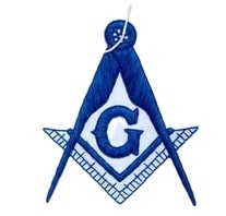 Master Mason Blue Lodge <b>Apron</b> Navy Blue & <b>White</b> with Silver Braids Leather with Cords Premium Masonic Regalia Adjustable Belt - Product Image 5