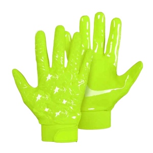 Gants de football pour jeunes et adultes offrant une forte adhérence, un tissu respirant et des doigts flexibles pour aider les joueurs à attraper le ballon en course. - Product Image 1