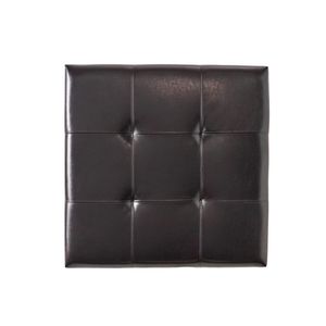 Pouf Contenitore Trapuntato Quadrato Grande da 35 Pollici con Poggiapiedi per Soggiorno, Panca e Arredamento - Product Image 5