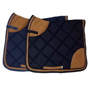 Cojín de sillín de caballo de salto de algodón de estilo occidental más vendido Forro de polialgodón con logotipo de manta de caballo fabricado en India - Product Image 1