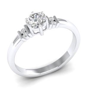 Anillos de Moissanita REYES de Plata de Ley 925 con Certificado GRA para Mujer, Oro Blanco Original de 14K y 18K, Joyería de Regalo de Aniversario - Product Image 2