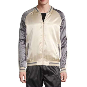 Women's Custom Satin <b>Varsity</b> <b>Jacket</b> Top Trending <b>Plain</b> Blank Breathable and Finished Processing Low Price - Product Image 3