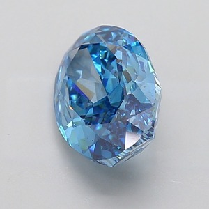 Diamant ovale bleu vif fantaisie de 5,00 carats, pureté VS2, taille excellente, diamant de luxe certifié pour joaillerie fine - Product Image 2