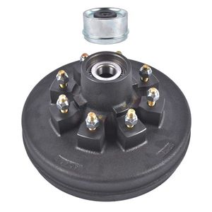 ชุดดรัมเบรกแบบมีคัพ 8 Lug 008 219 04 22004K ขนาด 12 นิ้ว x 2 นิ้ว BC สำหรับดุมเบรกเทรลเลอร์ขนาด 7000 ปอนด์ 8 รู ขนาด 6.5 นิ้ว - Product Image 1