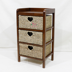 Artex Dong Thap Factory Natural Water Hyacinth Seagrass Cabinet Storage Sideboard <b>Shelf</b> <b>Organizer</b> - Product Image 1