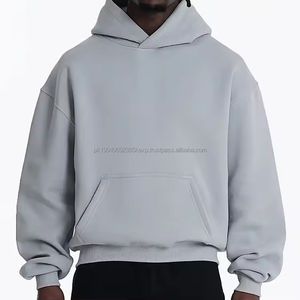 Sweat à capuche surdimensionné avec logo personnalisé, 100% coton, tissu éponge français, streetwear ample, meilleure qualité, poids lourd pour l'hiver - Product Image 3