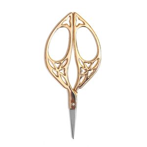 Ciseaux de tailleur Zara Enterprises ZE08, lame bronze, poignées dorées polies, design classique, pour la coupe de tissus et la préparation de desserts - Product Image 3