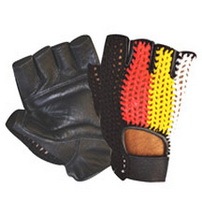 Guantes de cuero de medio dedo para carreras, guantes de cuero para motocicleta, guantes de motocicleta de último estilo, guantes de motocicleta con logotipo personalizado, guantes de motocicleta con relieve. - Product Image 2
