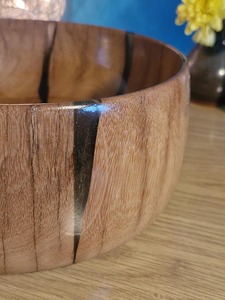 Tazón de Resina Epoxi y Madera Pulida, Ecológico, con Diseño Aleatorio, Colores Personalizados, para Ensaladas, Aperitivos y Servir - Product Image 2