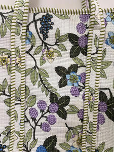 Bolso Tote de Algodón Acolchado con Estampado de Jungla, Estilo Boho, Capacidad de 1-1.9L, Correa para el Hombro - Product Image 5