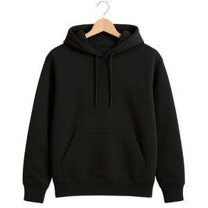 Sweat-shirt à capuche marron pour homme, coupe classique, couleur unie, avec poches, style décontracté, en tissu molletonné French Terry, idéal pour l'automne - Product Image 2