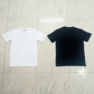 Men's <b>Plain</b> White <b>Black</b> Short Sleeve O-Neck 100% Cotton <b>T</b>-<b>Shirt</b> Regular Fit Casual Style Solid Color Breathable Knitted Fabric - Product Image 1