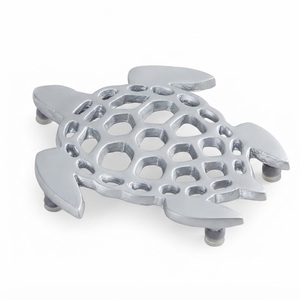 Soporte para ollas de metal personalizado con diseño de tortuga marina, antideslizante, decorativo, para protección de la mesa de comedor, venta al por mayor - Product Image 1