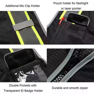 Chaleco de seguridad reflectante de alta visibilidad, impermeable y resistente al agua, personalizado, unisex, en venta. - Product Image 4