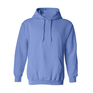 Wholesale Heavyweight 100% Cotton Hoodie Men Custom Embroidery Logo Blank Fleece No <b>String</b> Oversized Hoodie With Pocket Autumn - Product Image 2