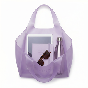Sac fourre-tout tendance Rootsmen en TPU avec logo gaufré personnalisable, poignée d'épaule et ouverture supérieure pour les boutiques et la salle de sport - Product Image 6