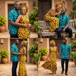 100 Tissus en Coton Imprimé Wax Africain de Haute Qualité, Vente en Gros, Fabricant de Textiles Personnalisés OEM ODM, Tissu de Mode - Product Image 2