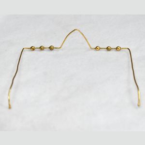 Handmade Brass Gold Plated Facelet eyewear Jewelry Set for Women Bridal Indian Necklace & Earrings Wholesale Manufacturer - Product Image 4