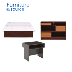 Meubles élégants de chambre à coucher d'hôtel-ensembles élégants de chambre à coucher MDF + surface de LPL conçue pour Super 8-usine de meubles d'hôtel du Vietnam - Product Image 4