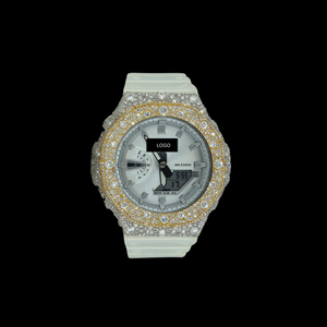 Reloj de Pulsera con Diamantes de Moda, Reloj de Diamantes Moissanite Premium, Reloj de Lujo con Bisel de Diamantes G-Sh0ck al Mejor Precio - Product Image 1