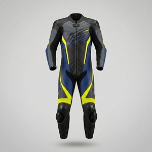 Combinaison de moto en cuir à manches longues pour homme, design respirant, couleur personnalisée, impression par sublimation sans couture pour la course - Product Image 1