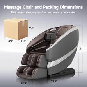 Fauteuil de massage portable à gravité zéro pour tout le corps, avec masseur de pieds 8D, prix bas, luxe pour usage domestique, directement du fabricant - Product Image 1