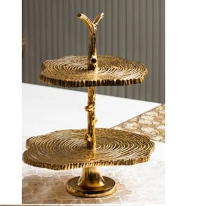 Soporte para Pastel de Dos Niveles Hecho a Mano a Precio Accesible, Base de Aluminio para Pastel, para Fiestas de Cumpleaños y Celebraciones - Product Image 1