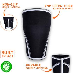 Top Fabricant Logo Personnalisé 7mm Néoprène Genouillère Powerlifting Compression Genou Manchon pour Haltérophilie En Gros - Product Image 6