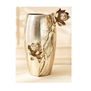 High Quality Modern Aluminium Table <b>Vase</b> Handmade Flower <b>Vase</b> Decorative Metal <b>Vase</b> at Wholesale Price - Product Image 4